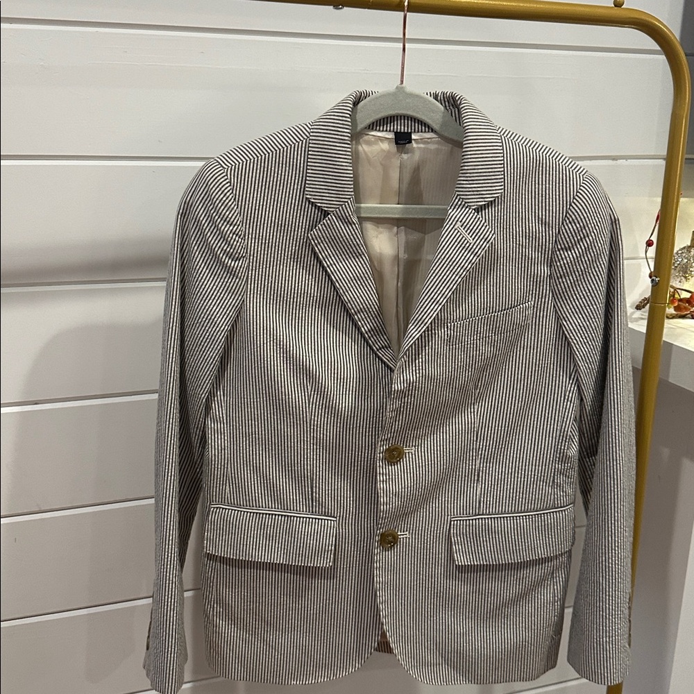 J Crew Boys Crewcuts Seer Sucker Blazer NWOT - Picture 3 of 4